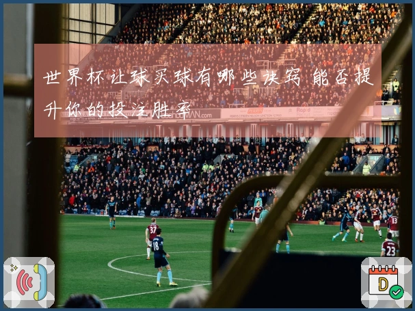 世界杯让球买球有哪些诀窍 能否提升你的投注胜率