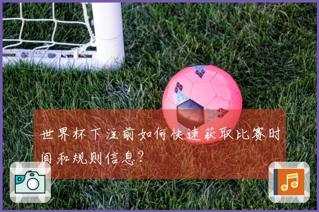 世界杯下注前如何快速获取比赛时间和规则信息？